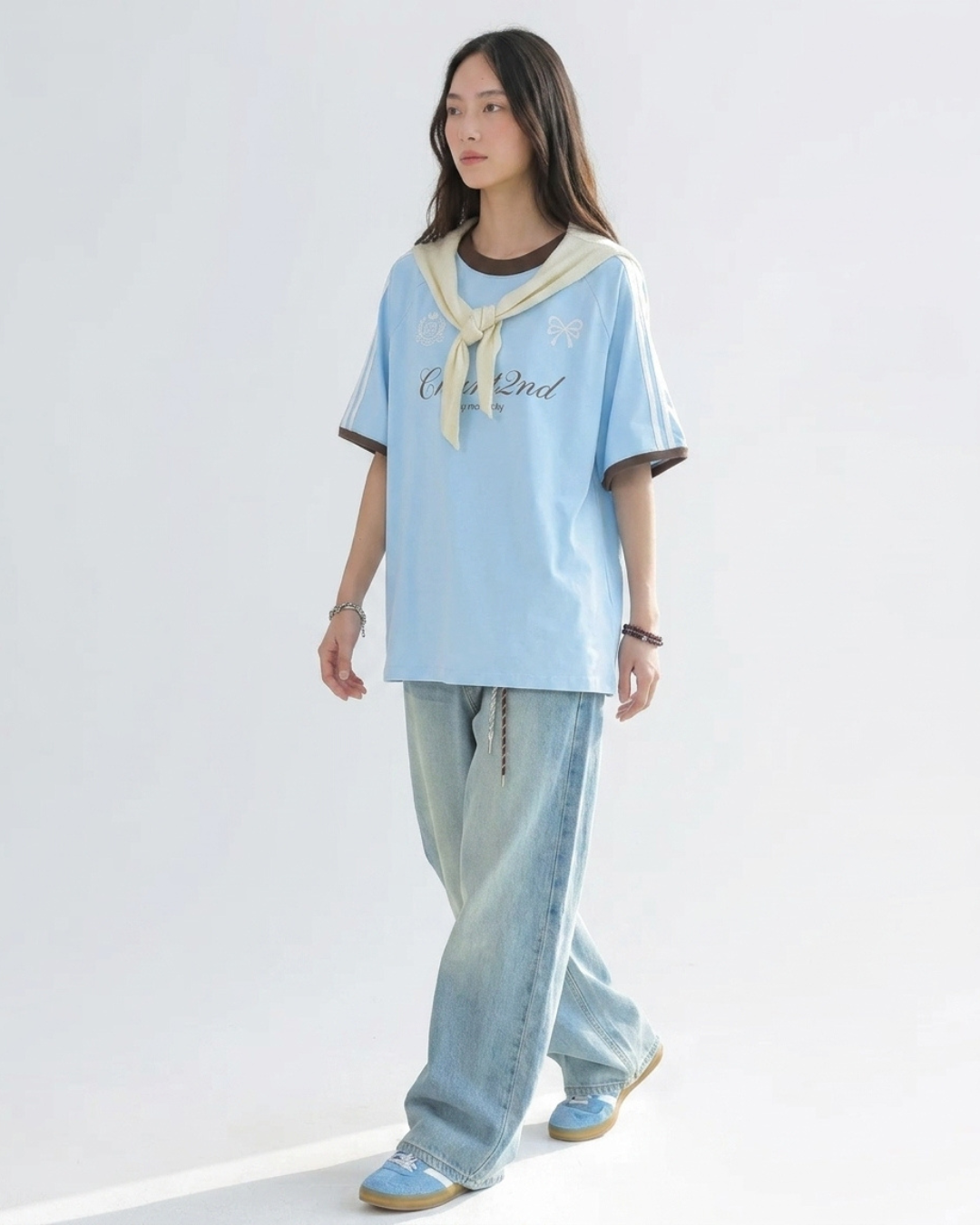 Bow Script Sporty Color Tee