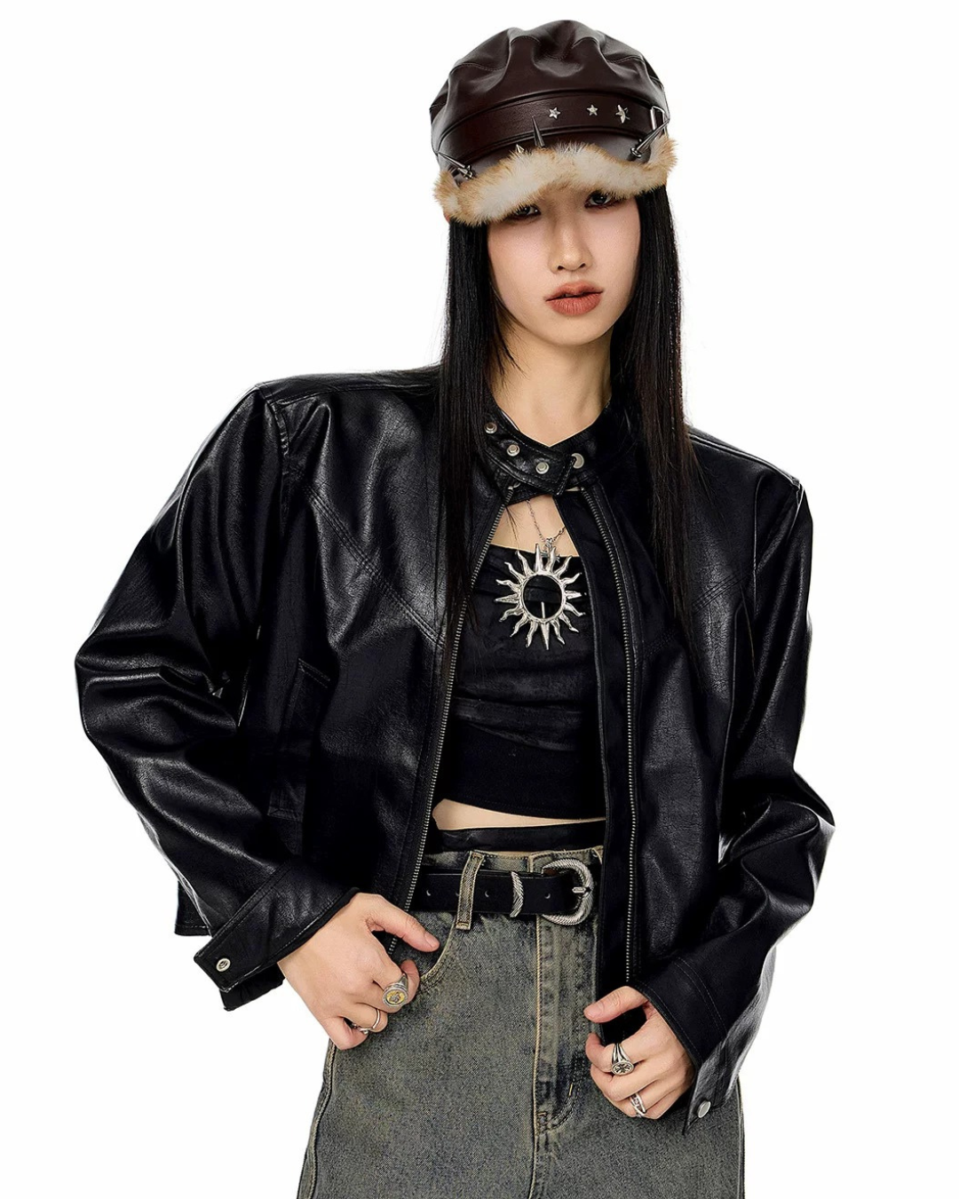 Moto Snap Collar Jacket