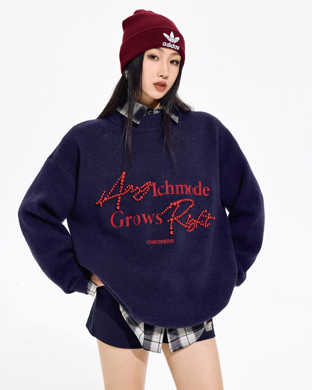 Pearl Letter Knit Sweater