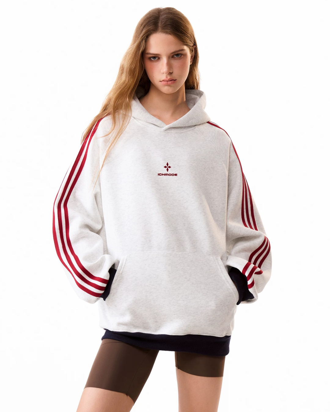 Contrast Cuff Hoodie