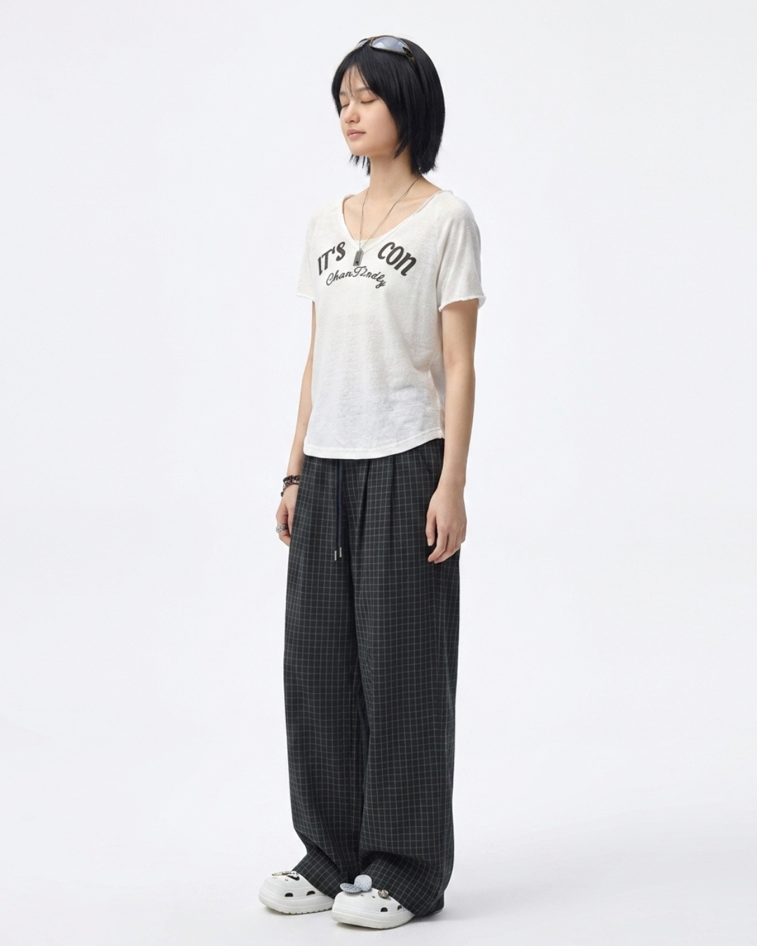 Icon Letter Boxy Sheer Top