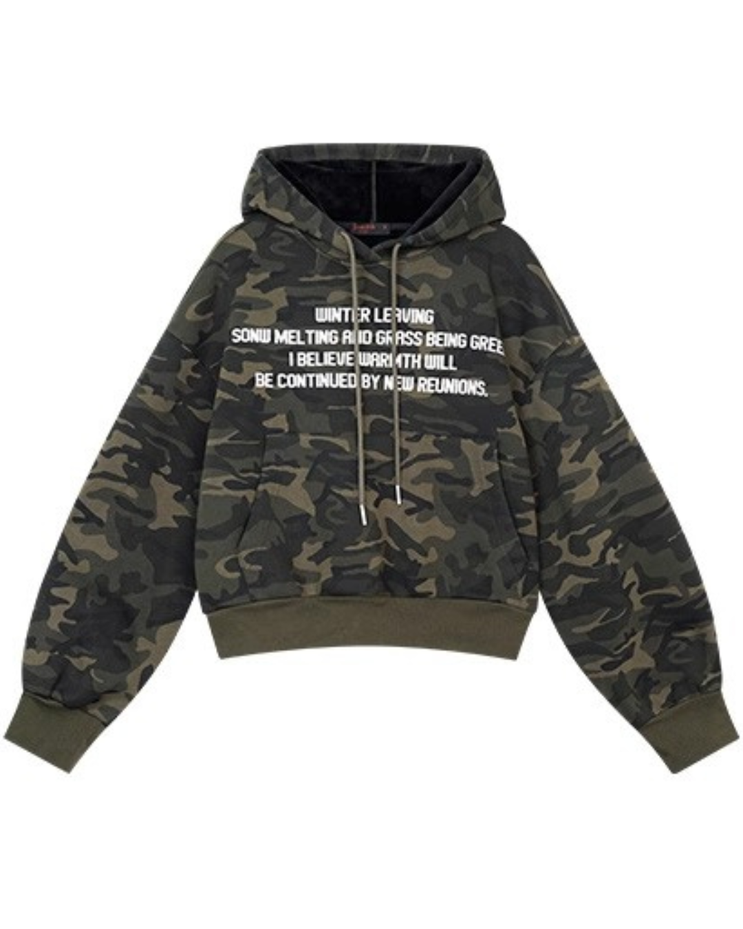 Camo Graphic Oversized Hoodie