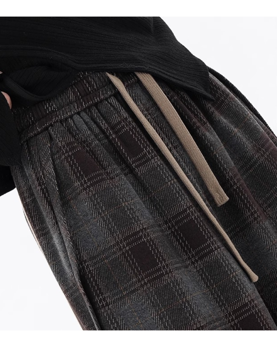 Retro Plaid Street Pants