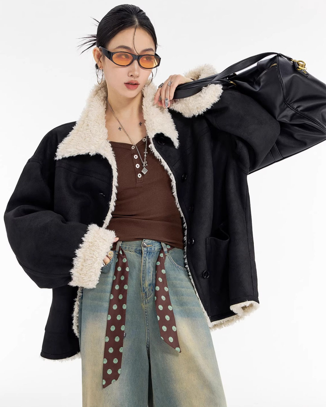 Boa Shearling Oversized Jacket