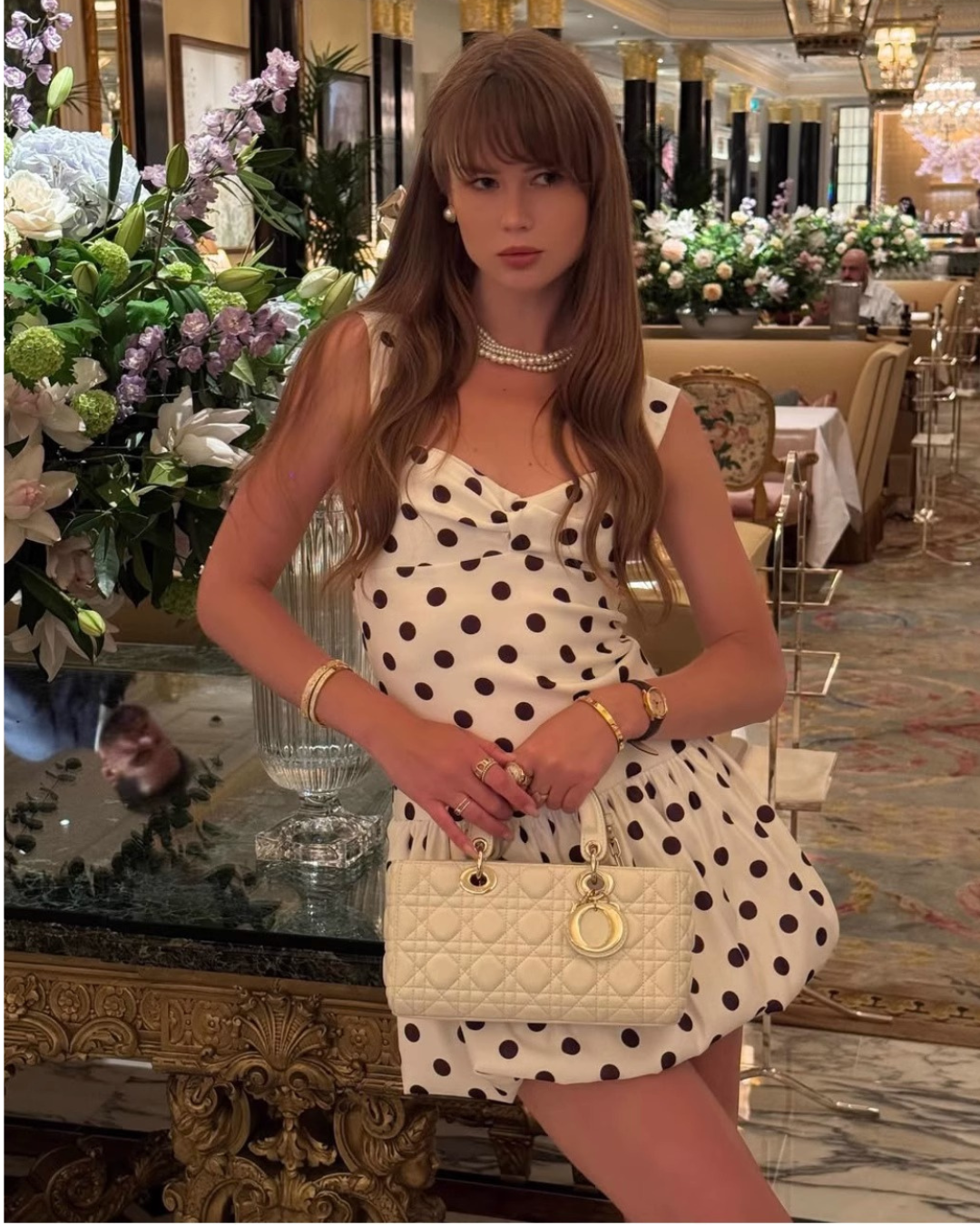 Dot Design Mini Dress