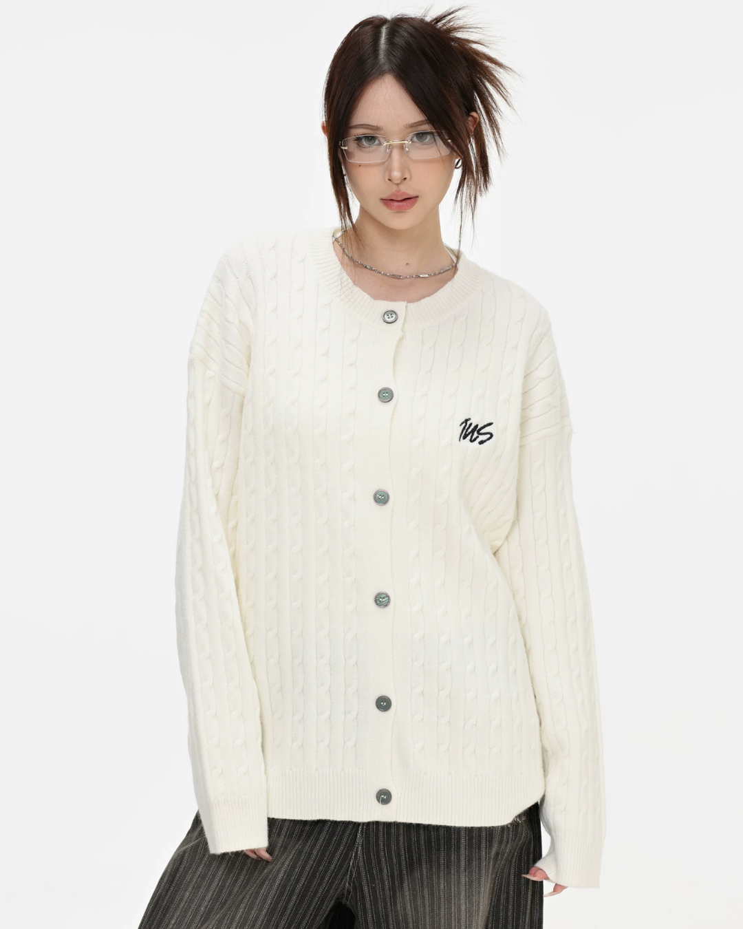 Preppy Cable Cardigan