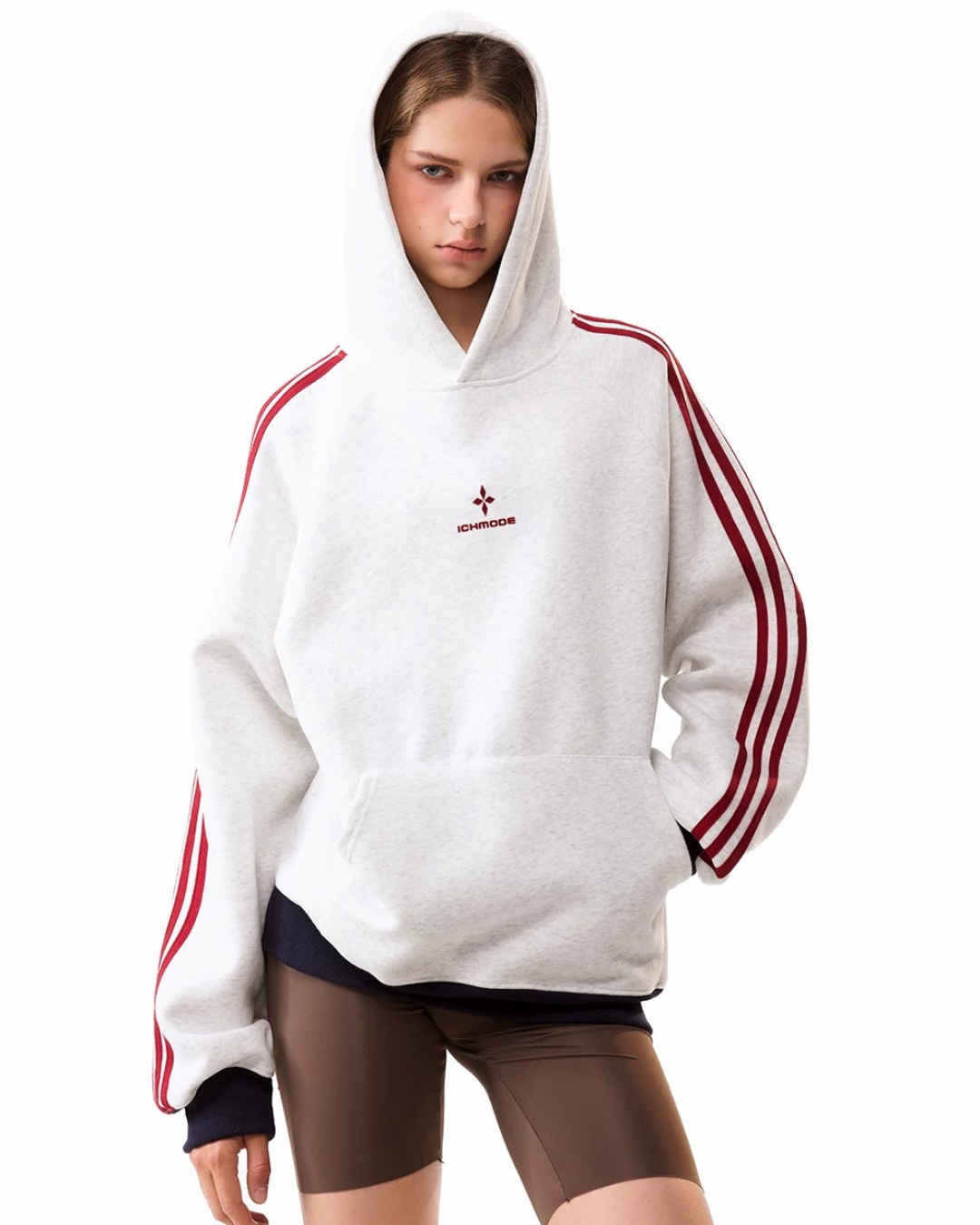 Contrast Cuff Hoodie