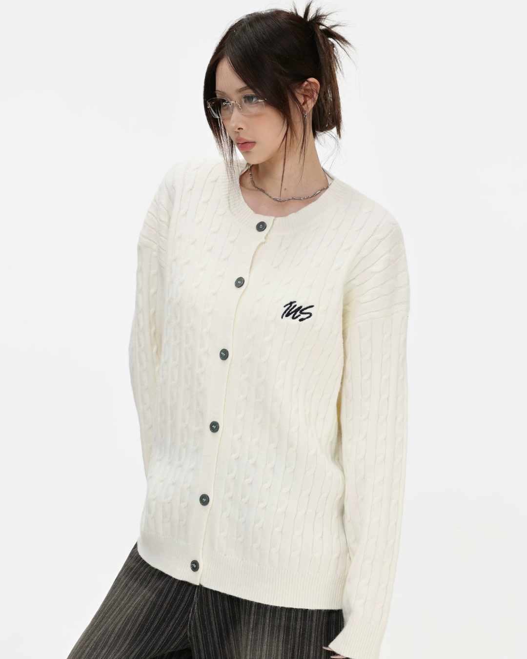 Preppy Cable Cardigan
