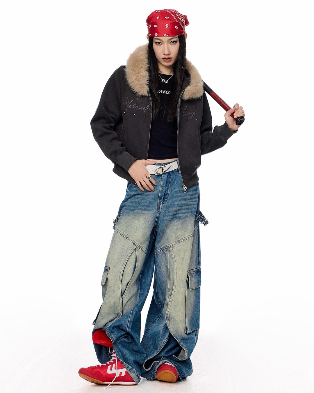 Fur Hood Short Jacket