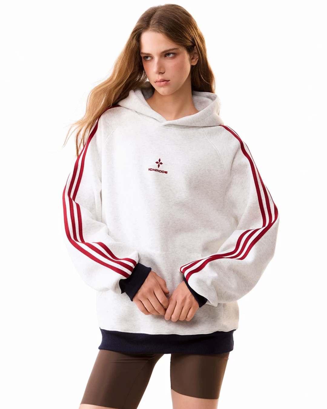 Contrast Cuff Hoodie