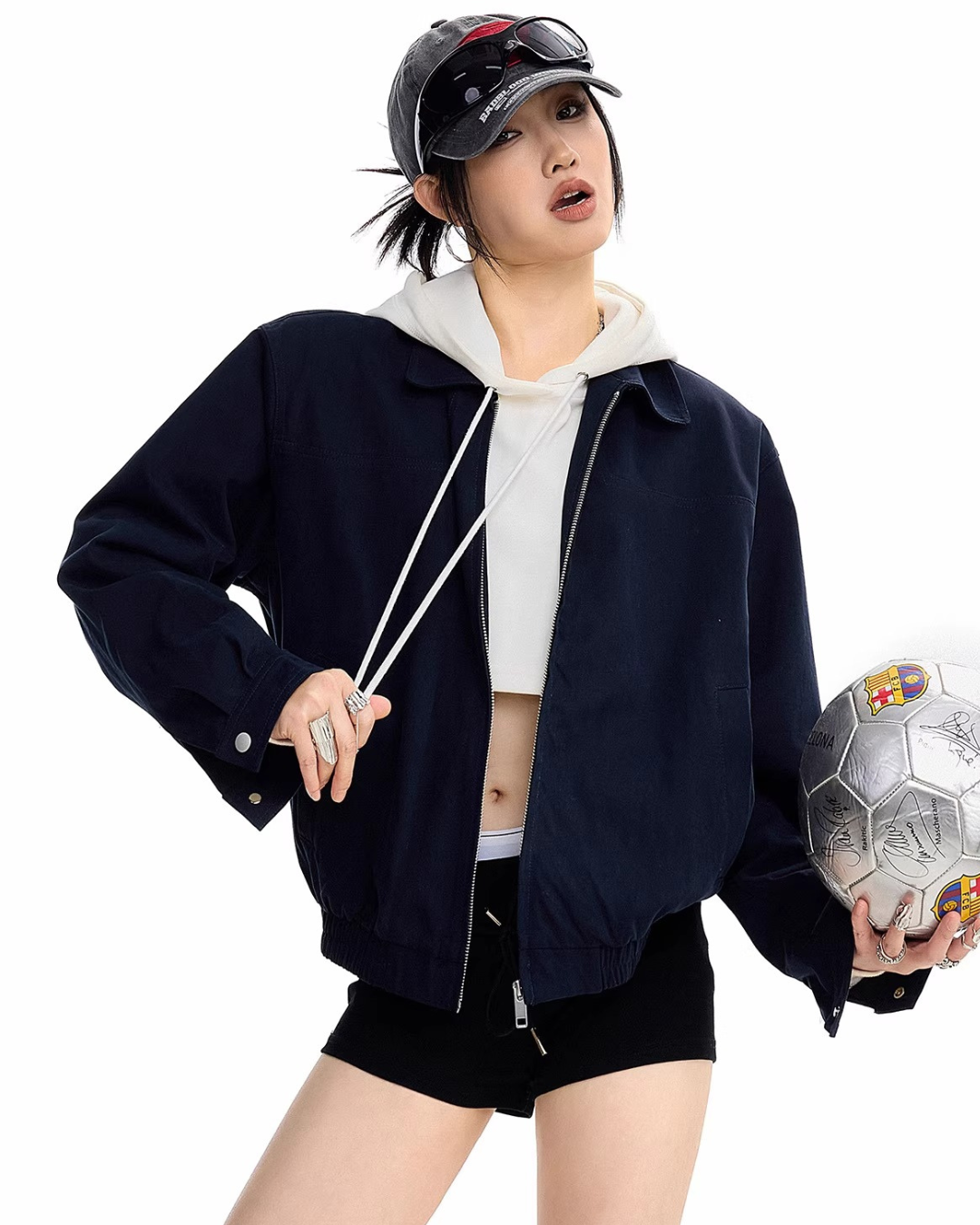 Oversized Harrington Jacket