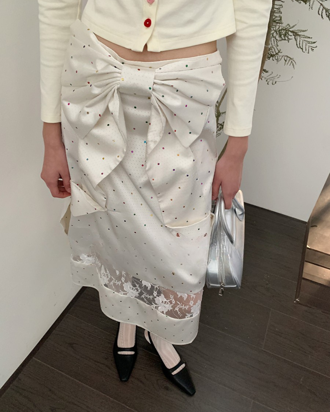 Elegant 3D Ribbon Skirt