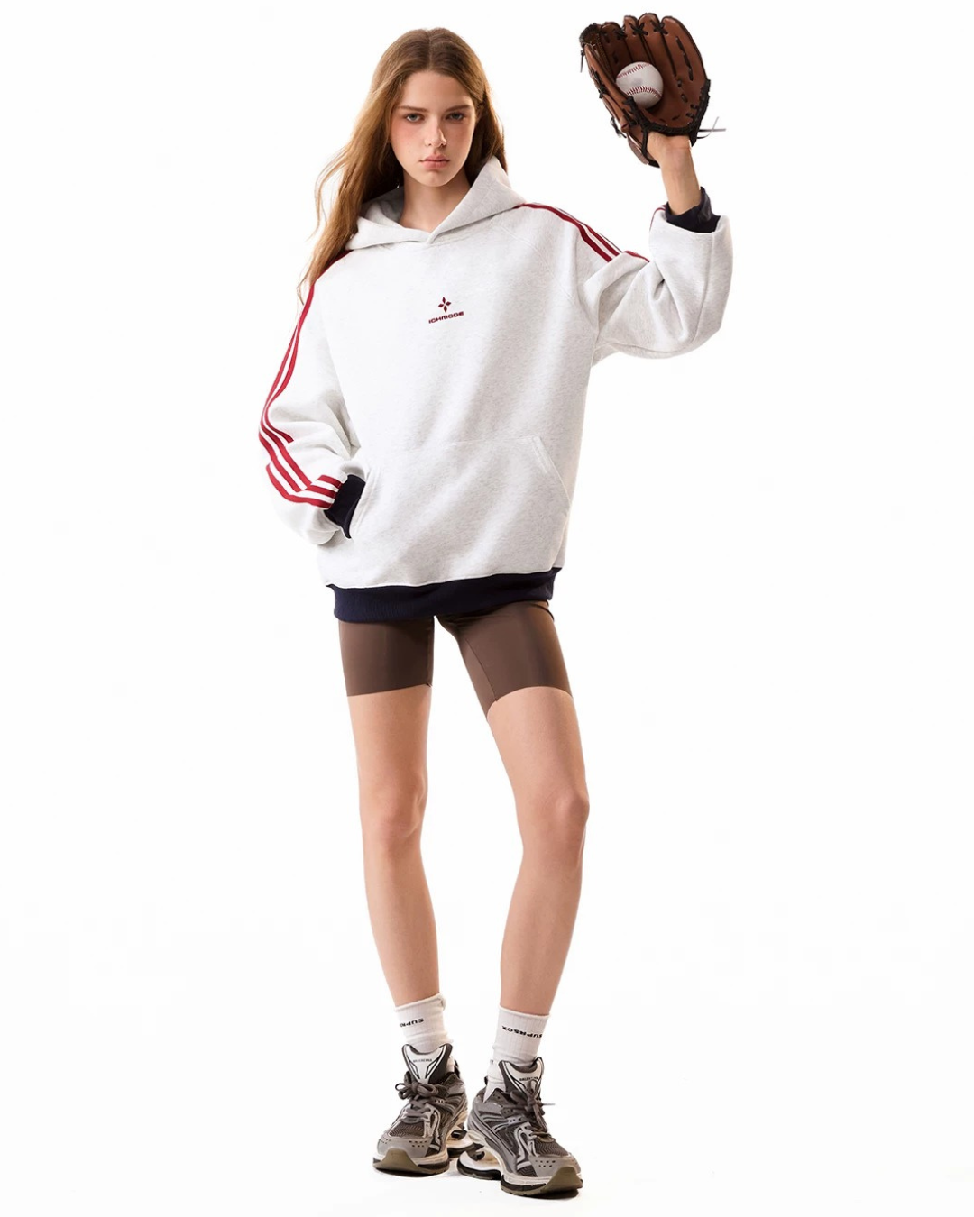 Contrast Cuff Hoodie