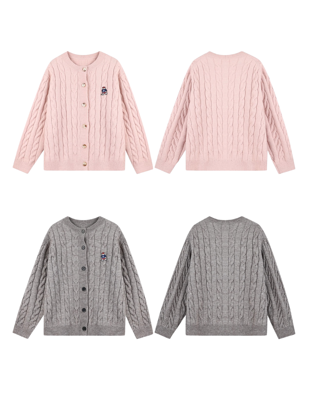 Teddy Cable Knit Cardigan