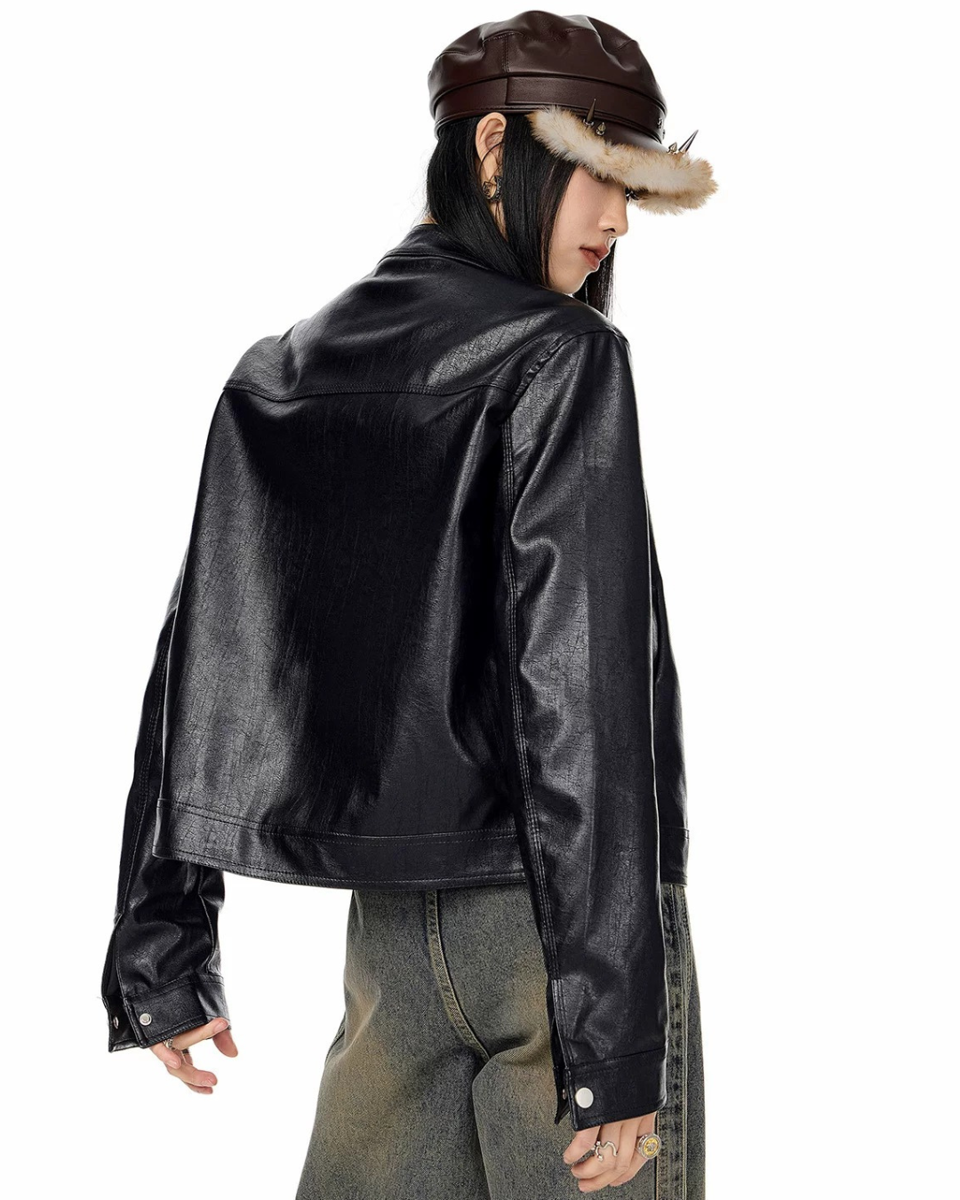 Moto Snap Collar Jacket