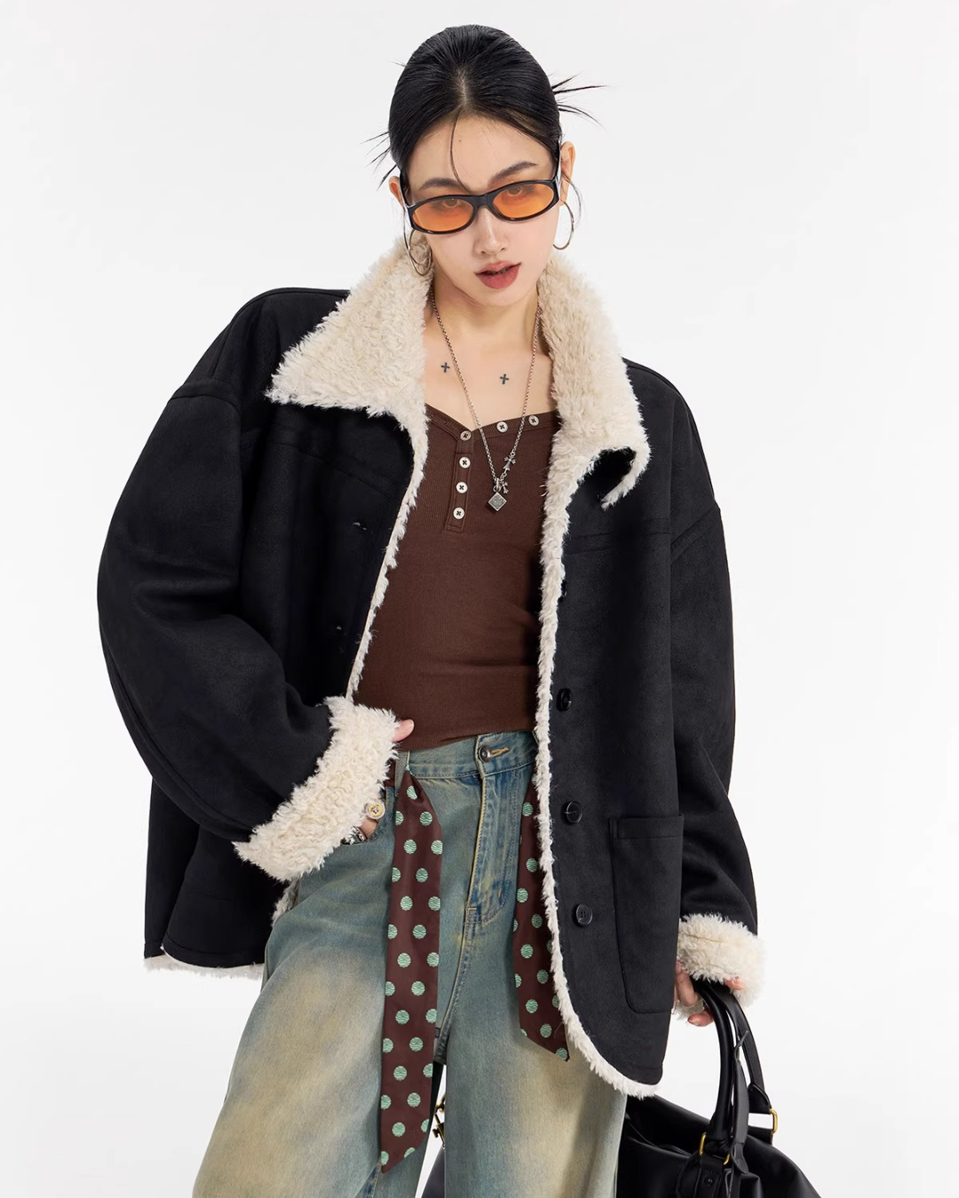 Boa Shearling Oversized Jacket