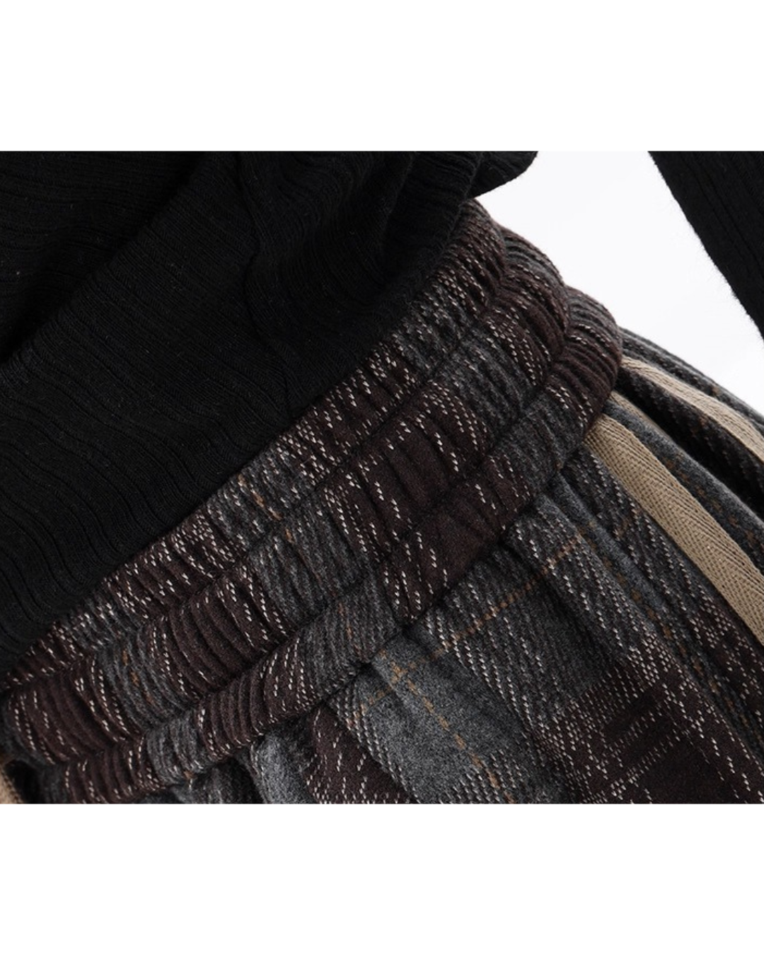 Retro Plaid Street Pants