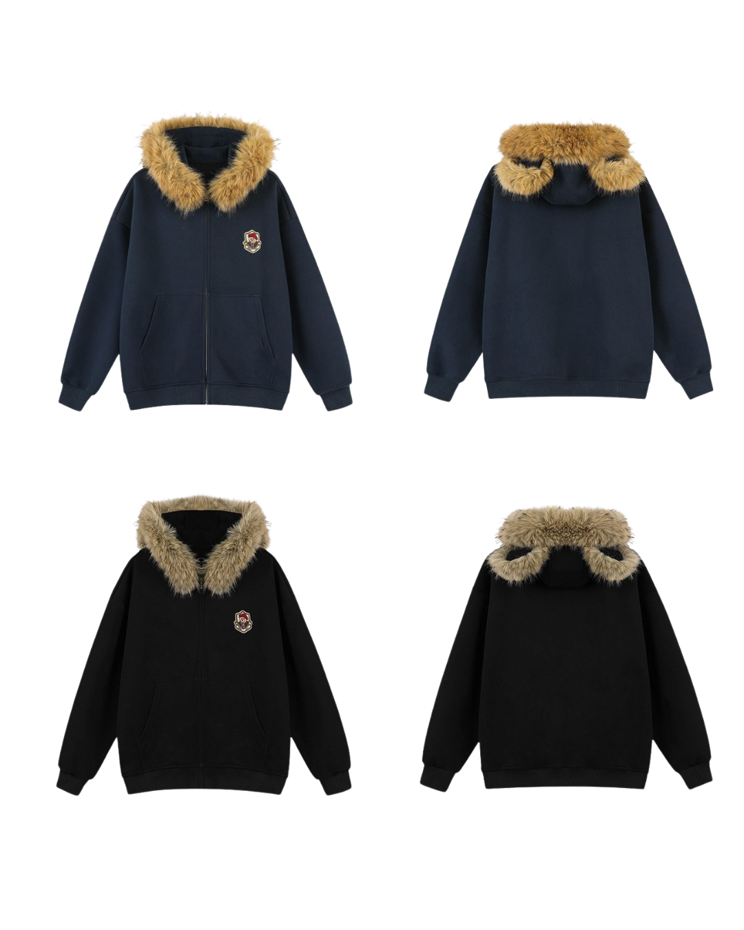 Campus Fur Patch Hoodie
