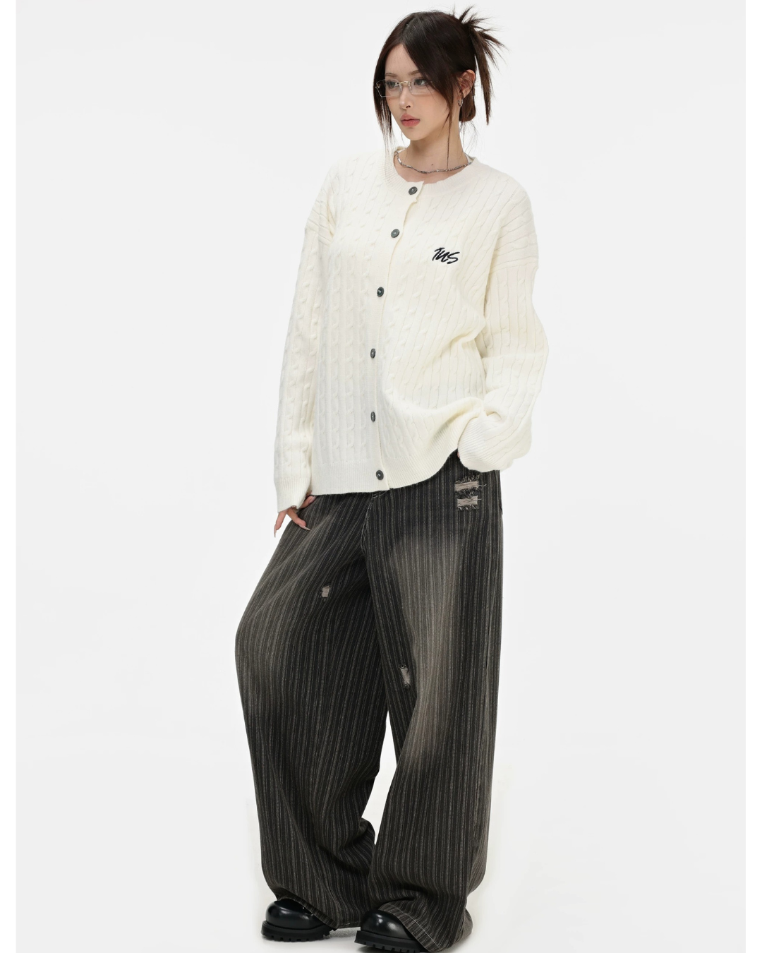 Preppy Cable Cardigan
