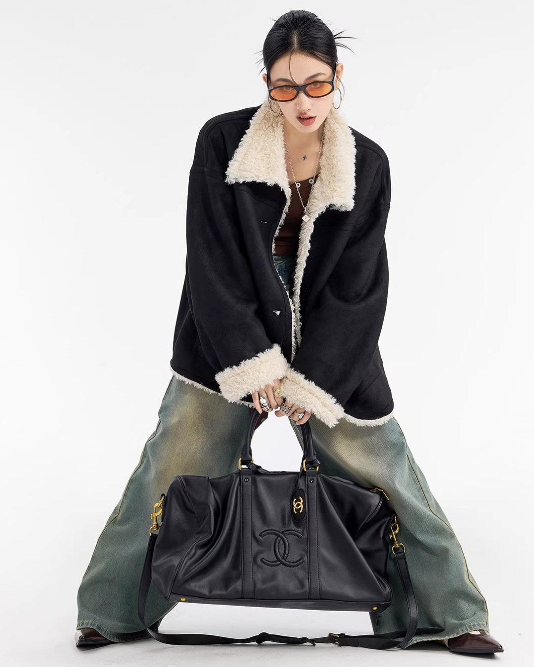 Boa Shearling Oversized Jacket