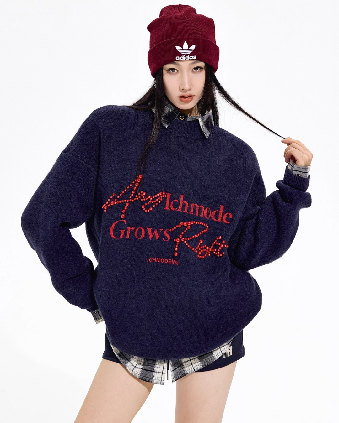 Pearl Letter Knit Sweater