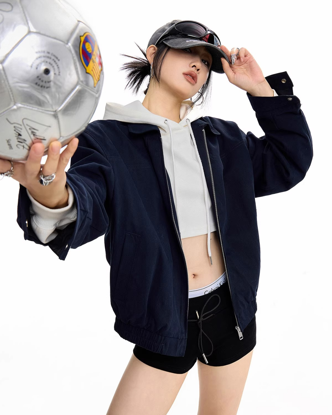 Oversized Harrington Jacket