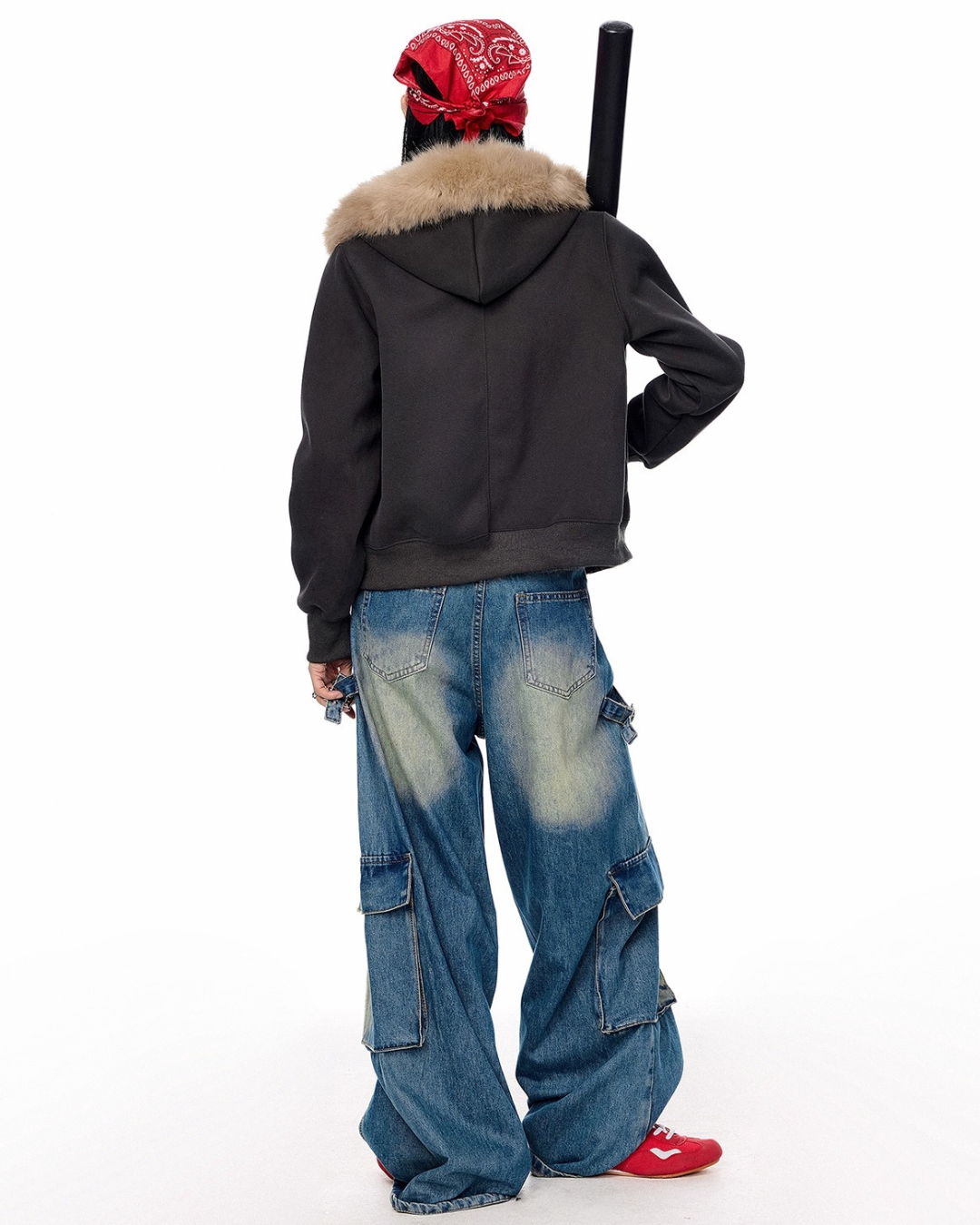 Fur Hood Short Jacket