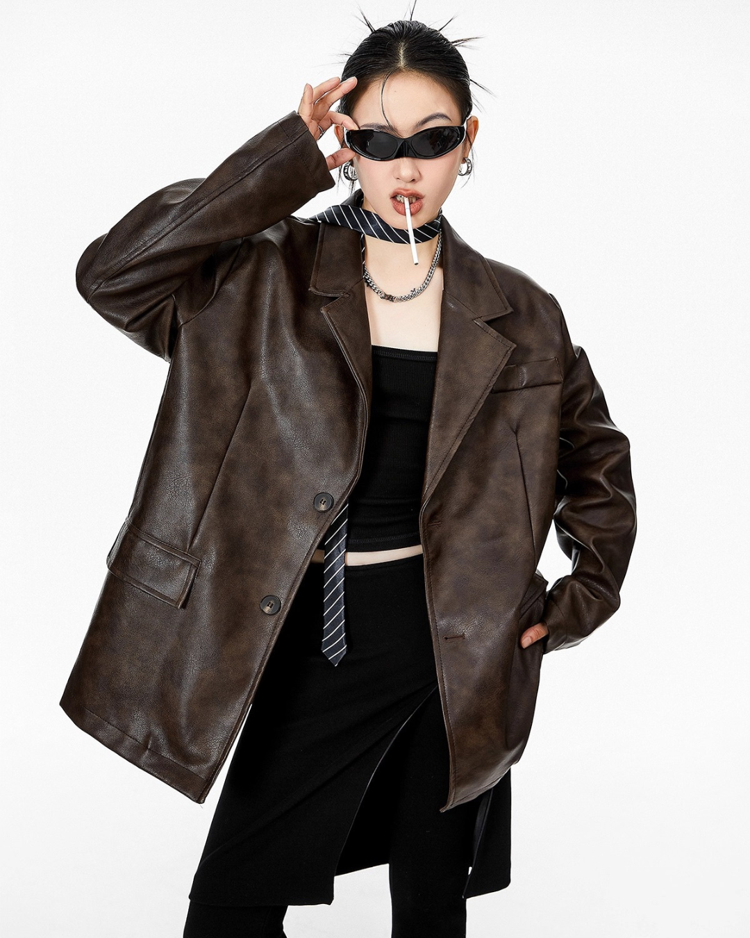 Bold Fit Leather Jacket