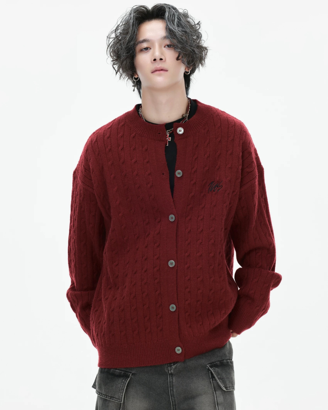 Preppy Cable Cardigan