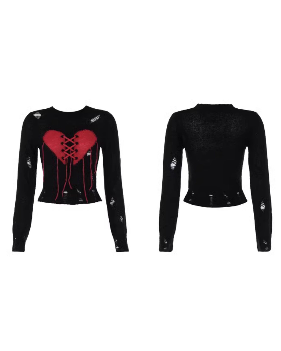 Broken Heart Knit Top