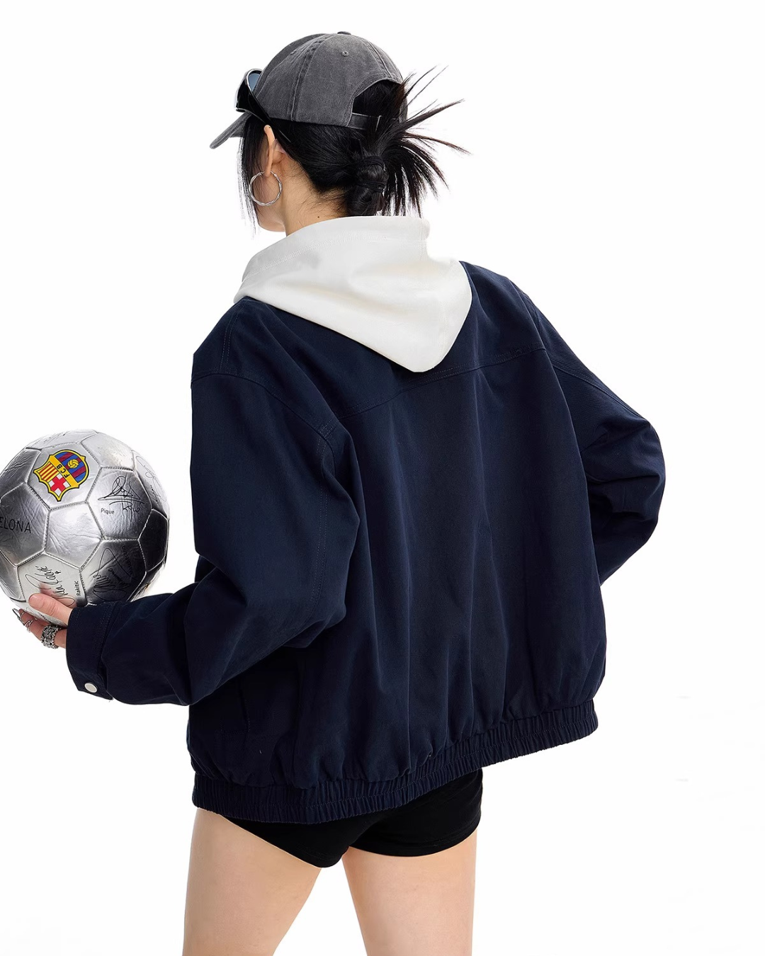 Oversized Harrington Jacket