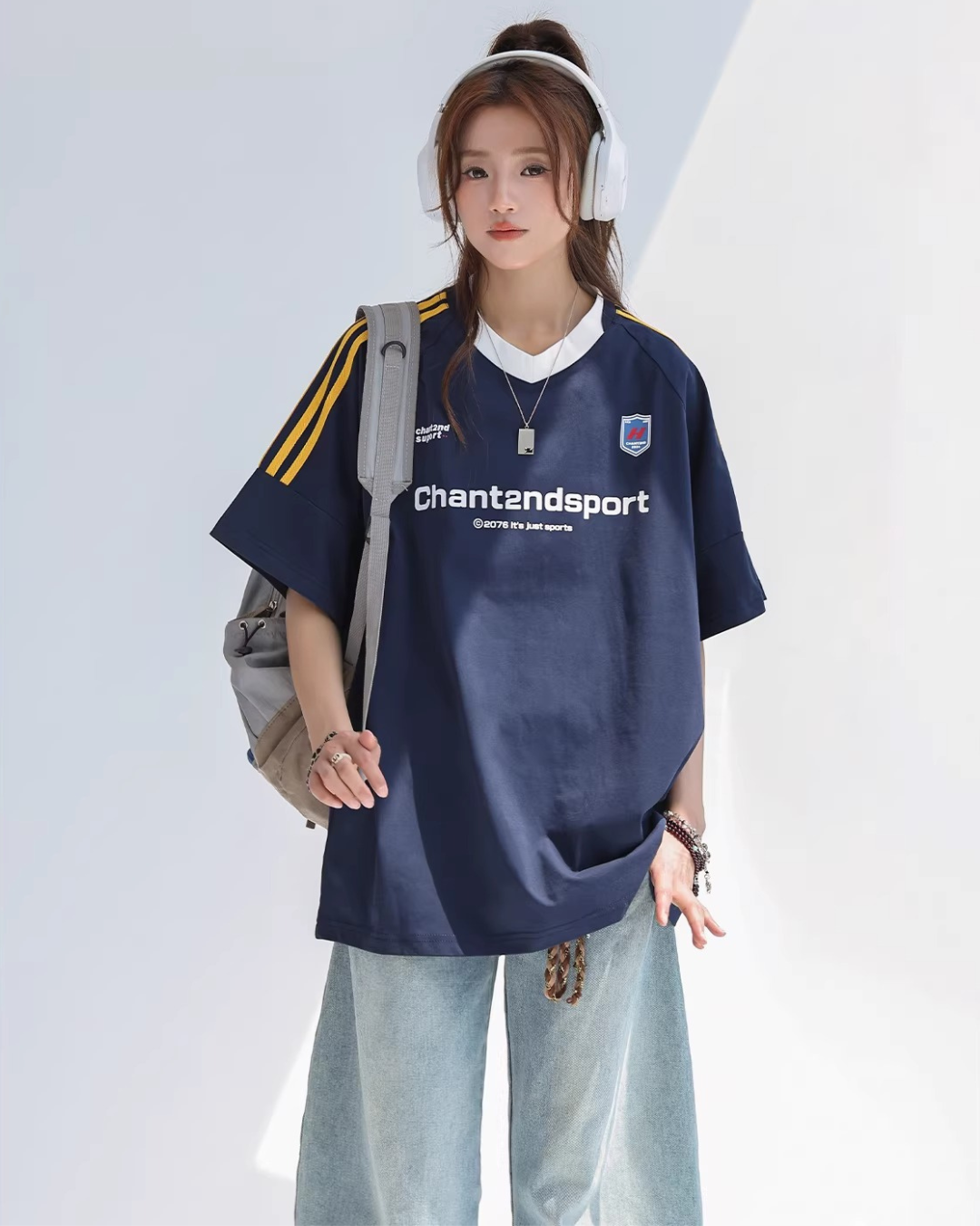 Sport V-neck Soccer Tee