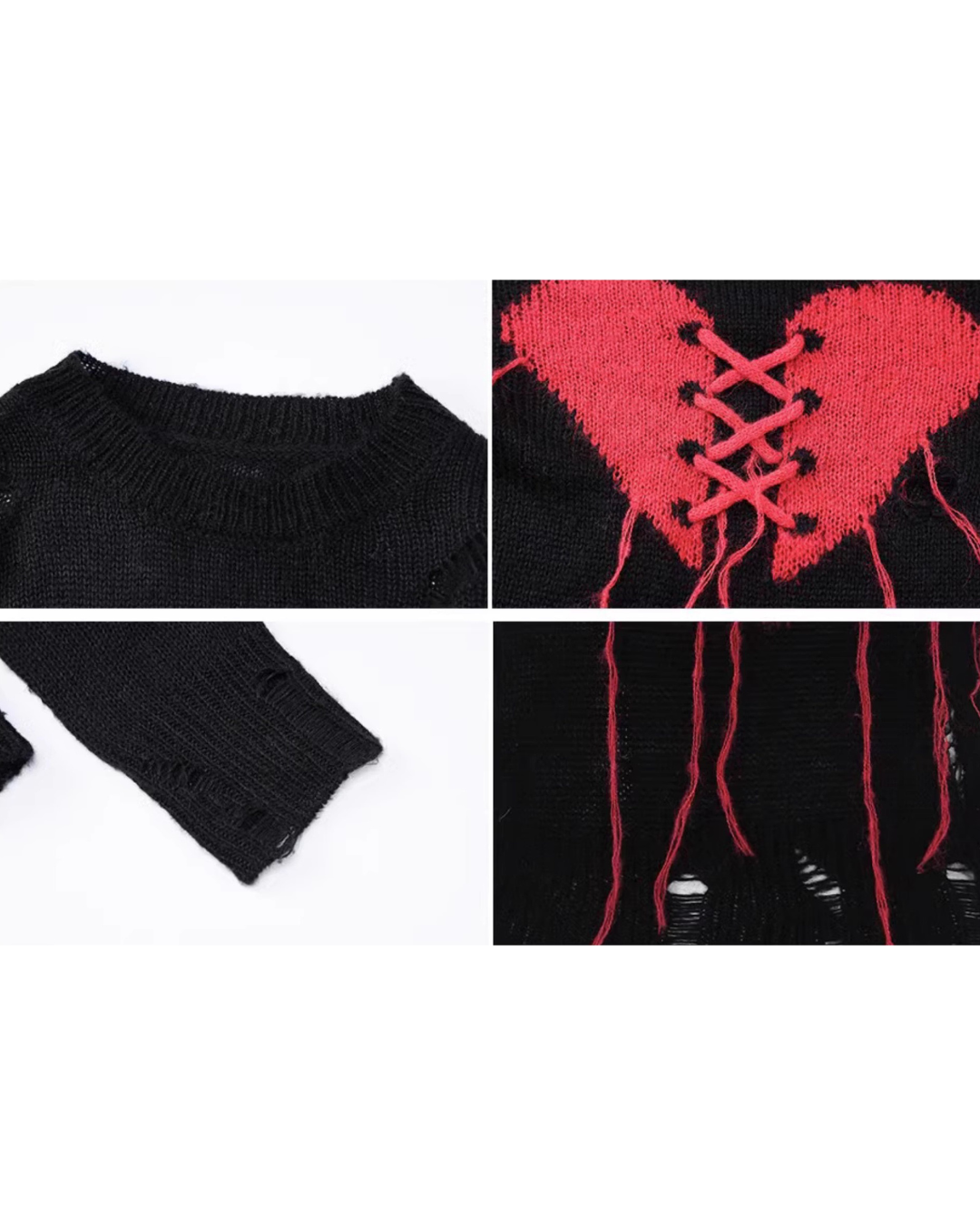 Broken Heart Knit Top