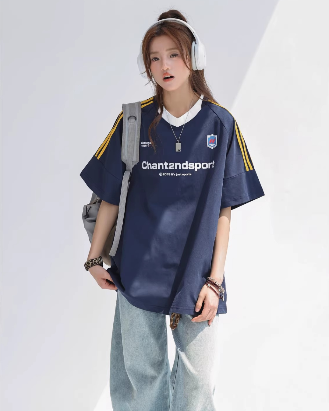 Sport V-neck Soccer Tee