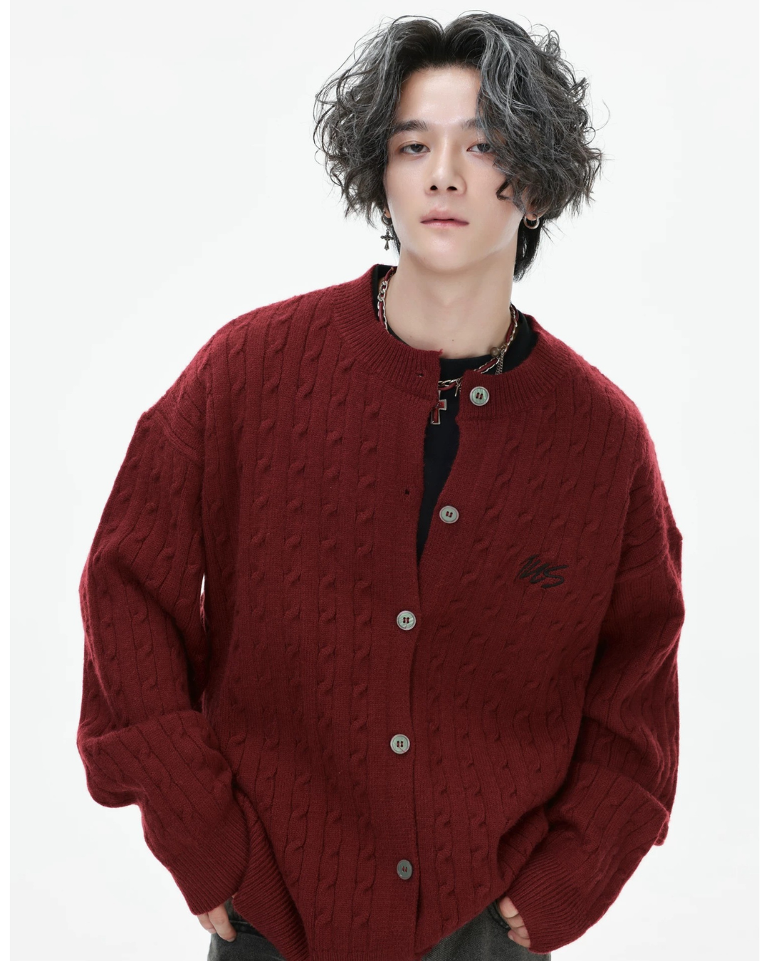 Preppy Cable Cardigan