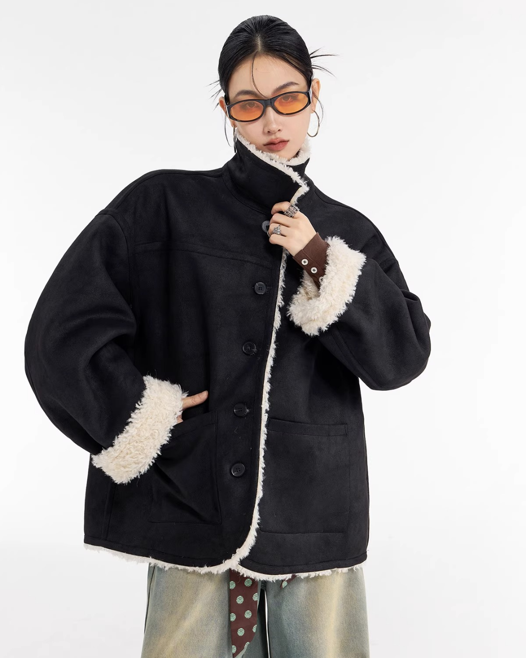 Boa Shearling Oversized Jacket