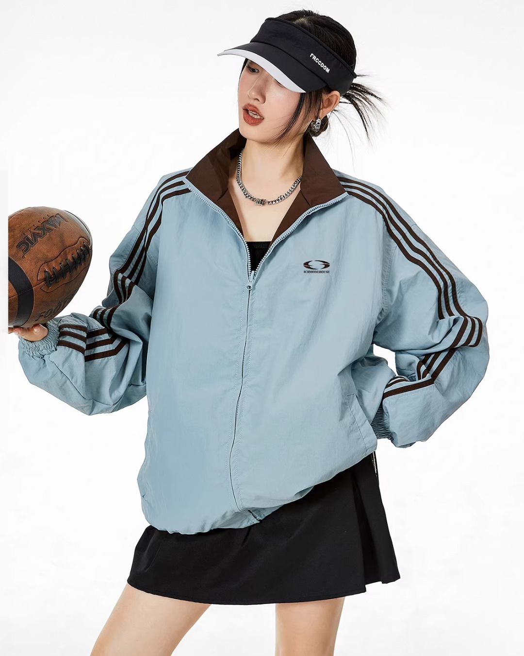 Reversible Classic Nylon Track Jacket