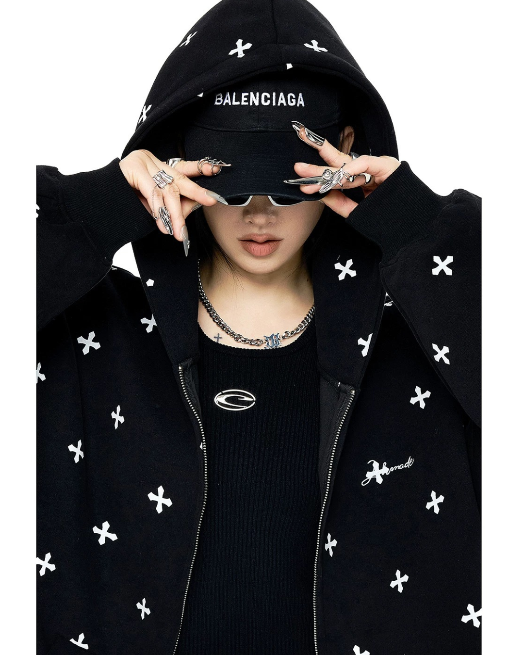 Gothic Cross Hoodie