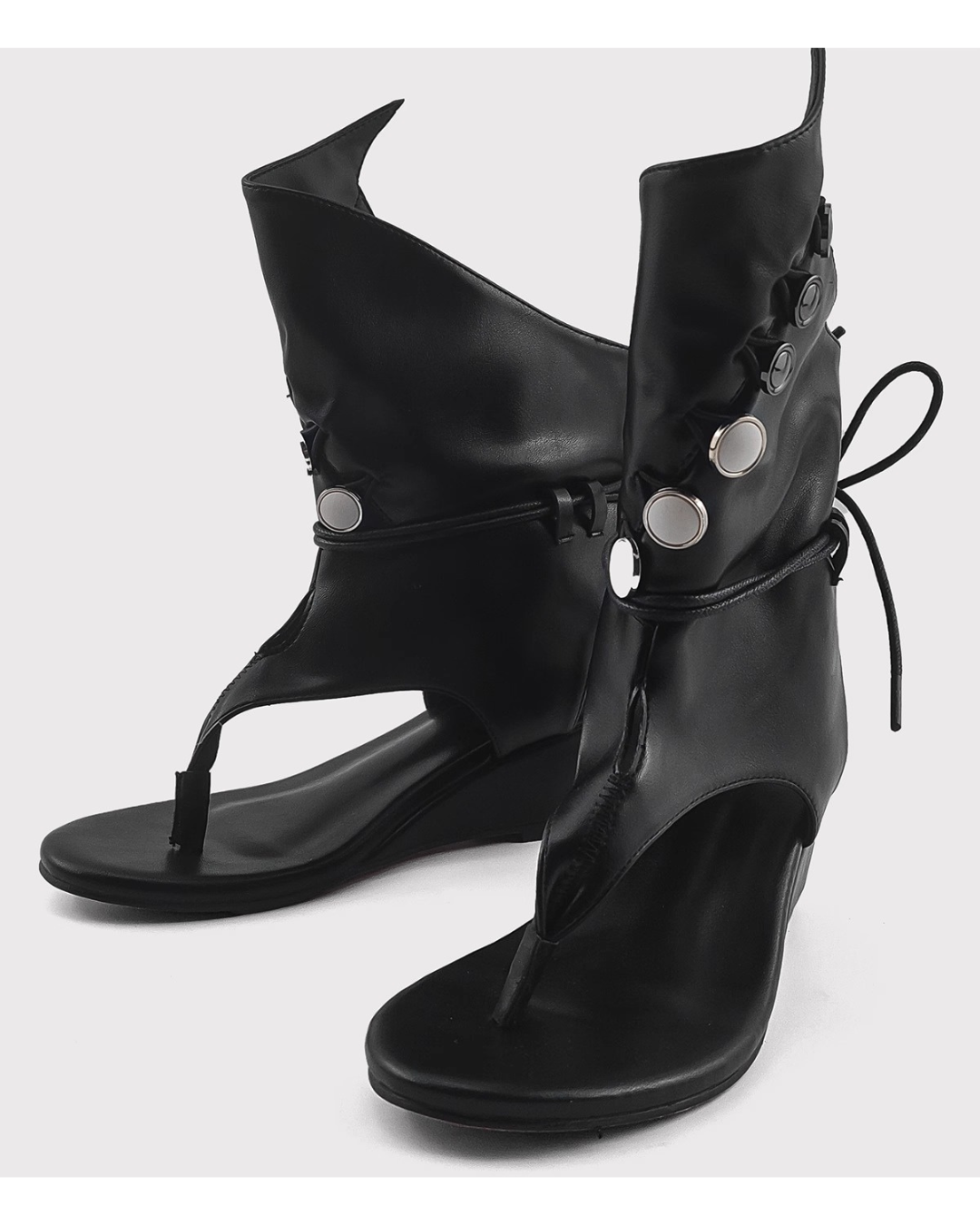 Thong Ninja Leather Boots