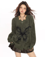 Distressed Butterfly Knit
