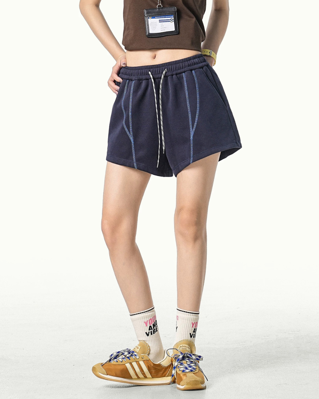 Topstitch Relaxed Fit Shorts