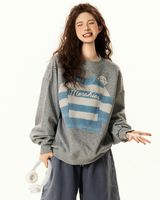 Knit Patch Sweatshirt