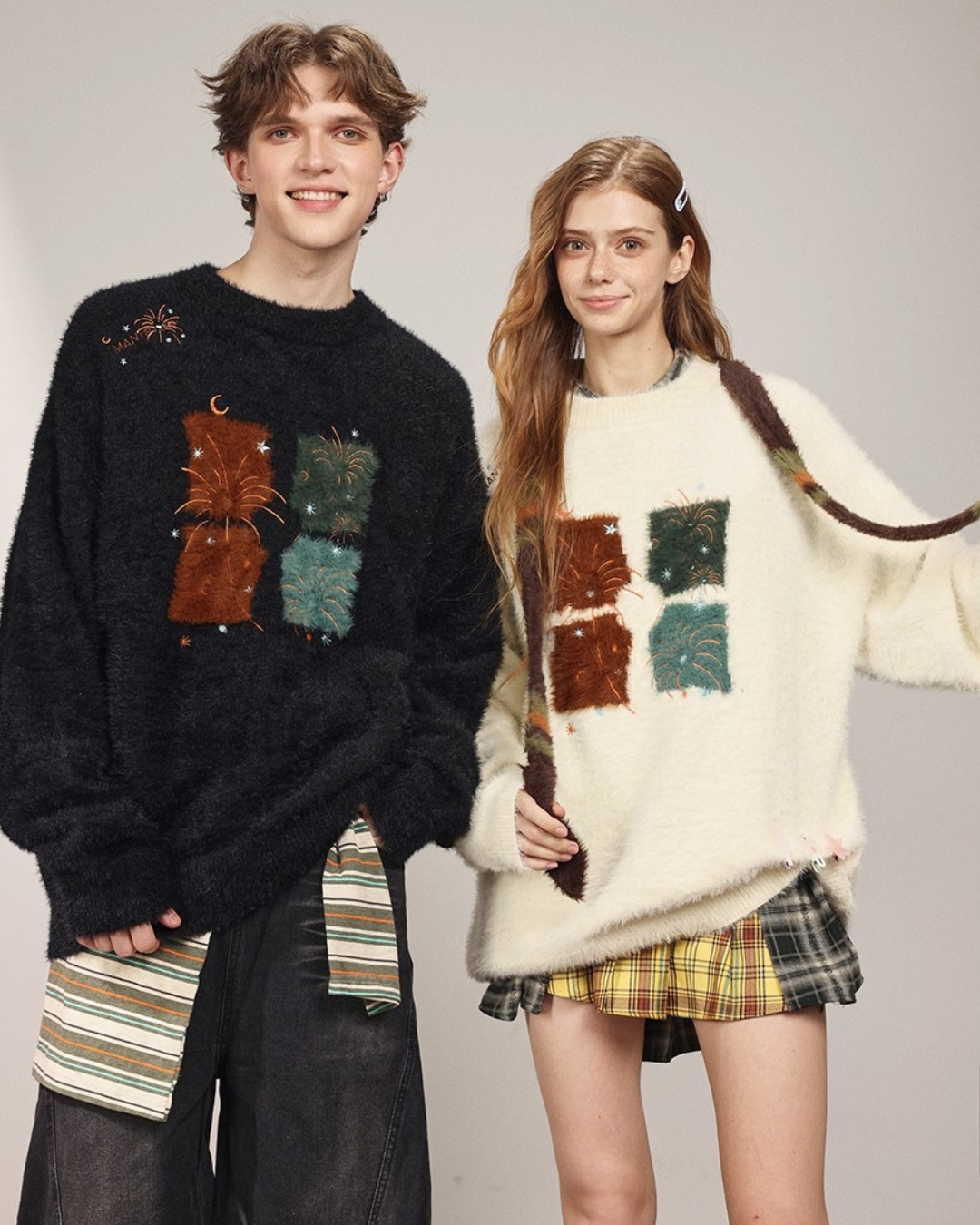 Firework Patch Knit Sweater