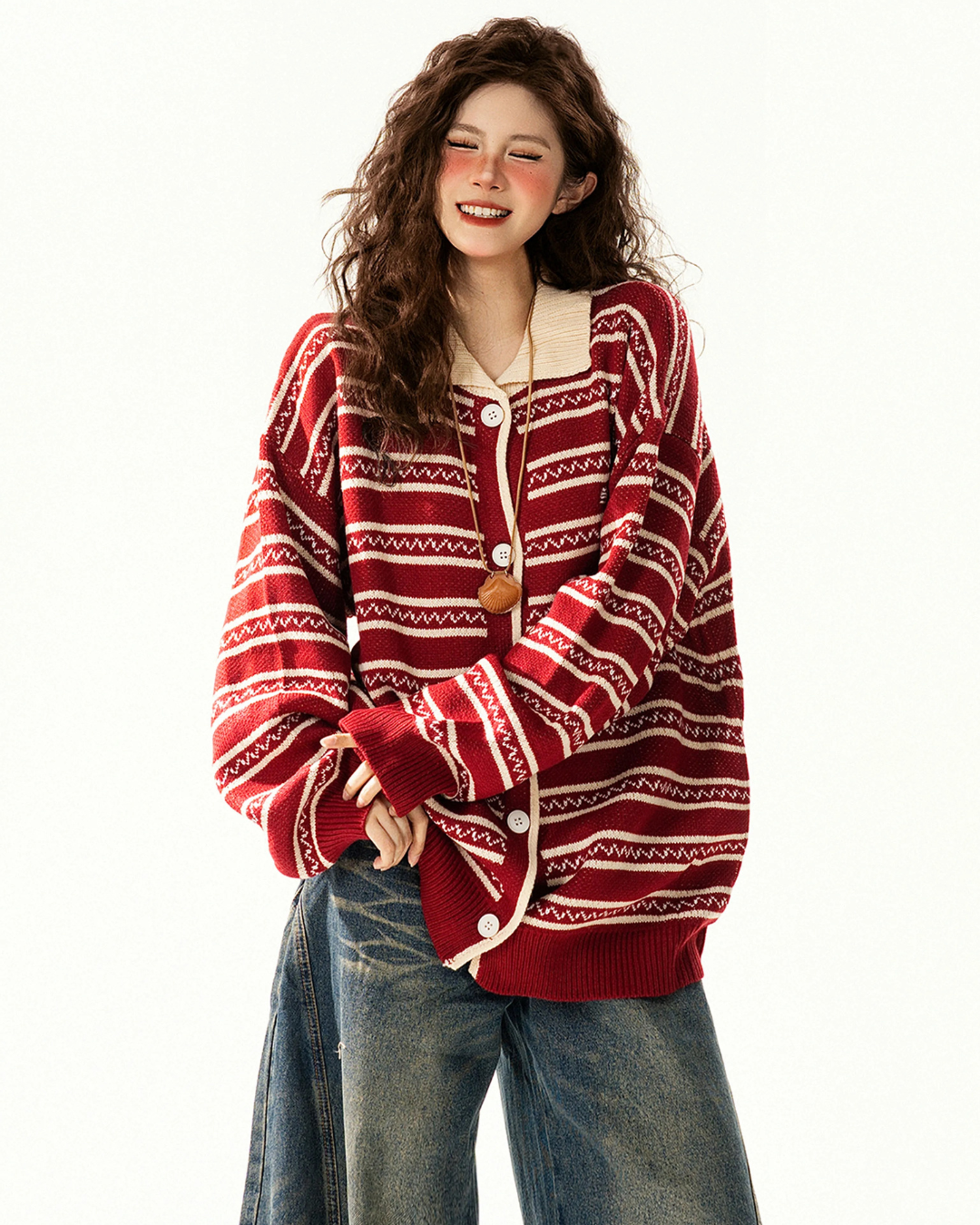 Folk Pattern Cardigan