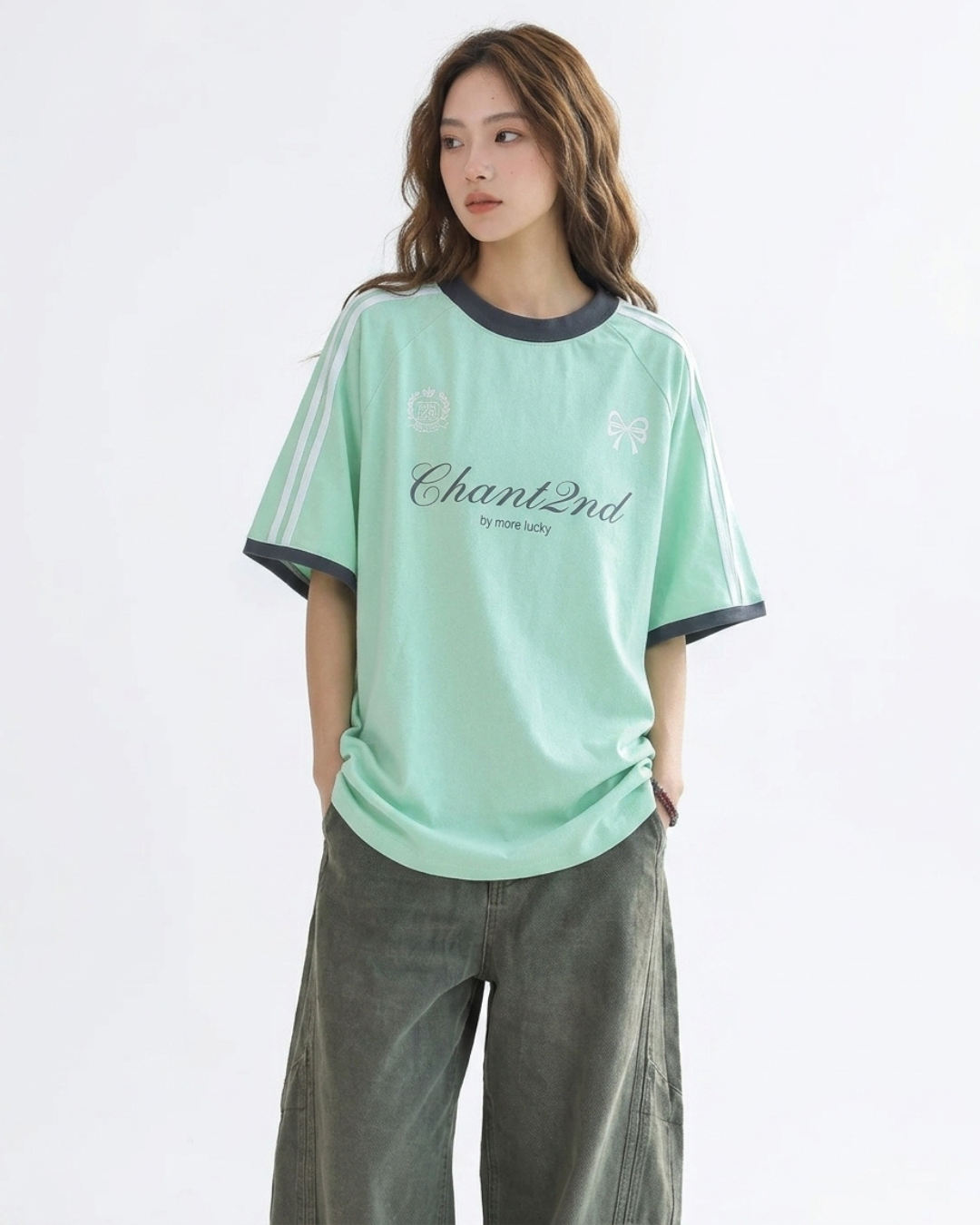 Bow Script Sporty Color Tee