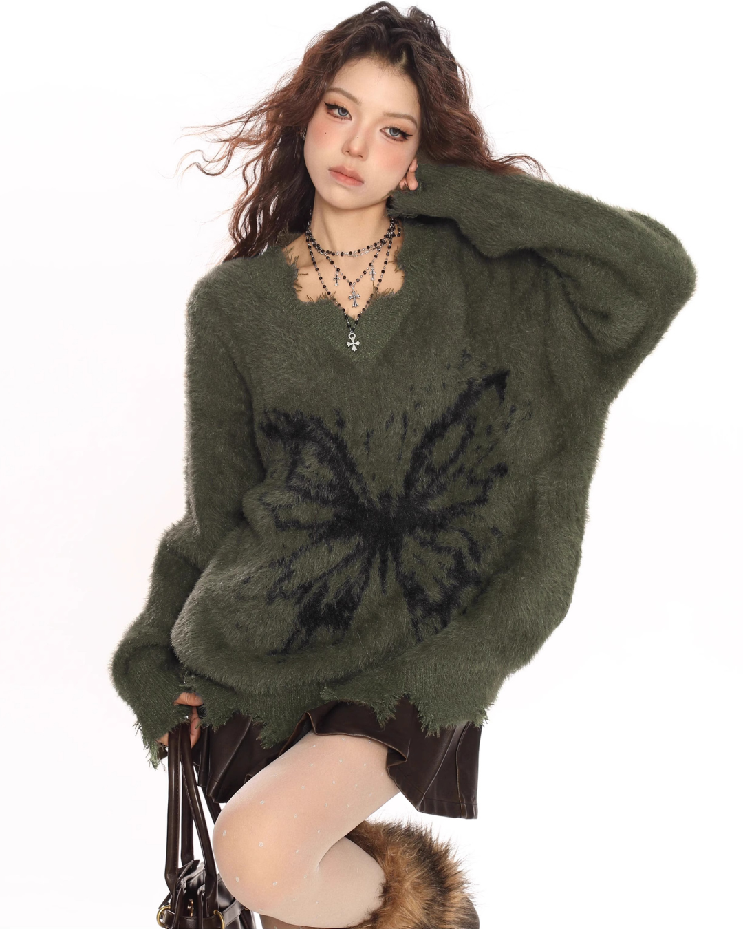 Ethereal Fringe Butterfly Knit