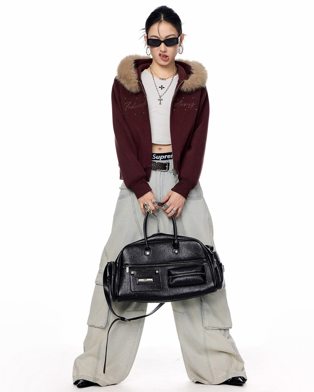 Fur Hood Short Jacket