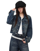 Indigo Crop Denim Jacket