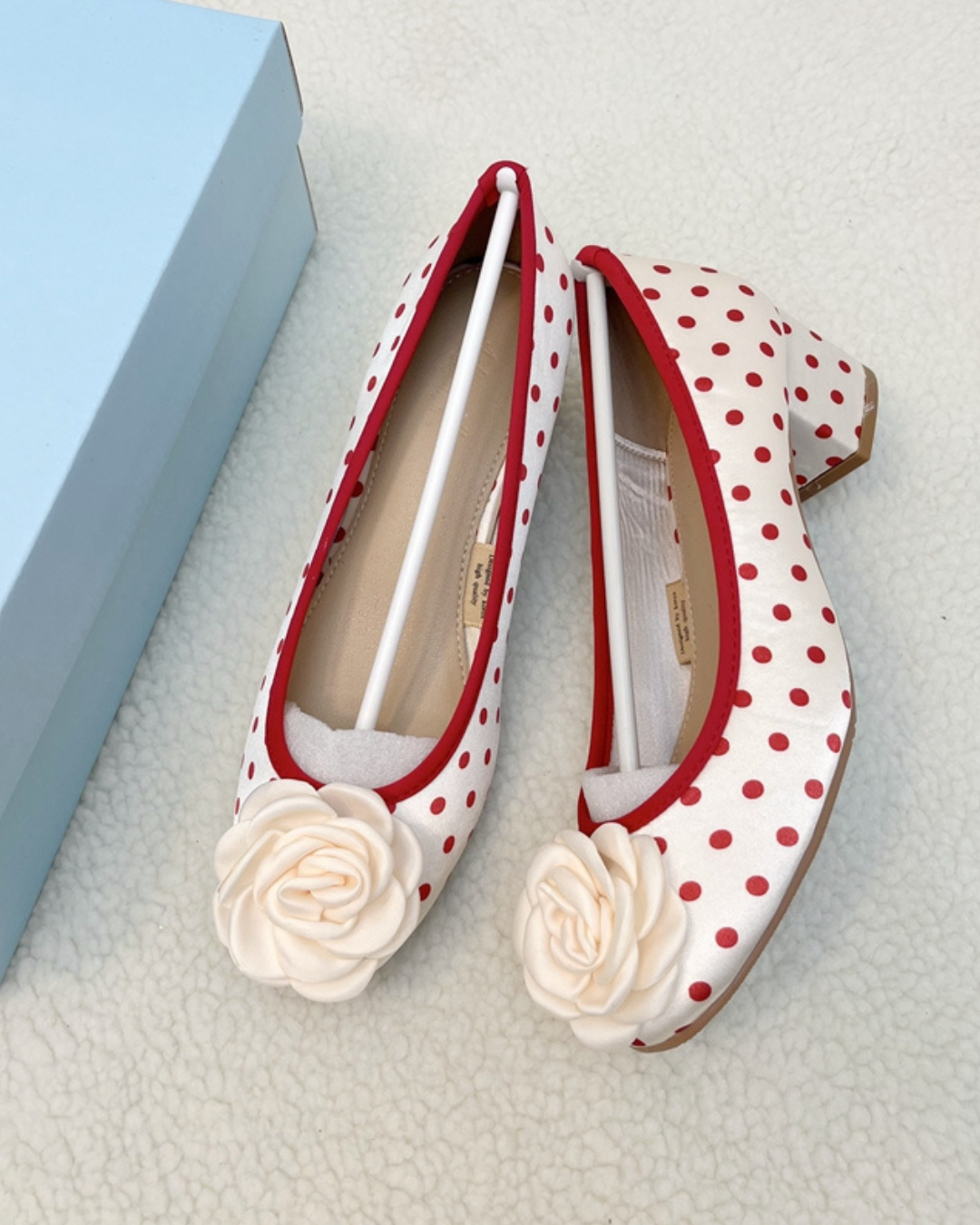 Retro Ballet Rose Pumps