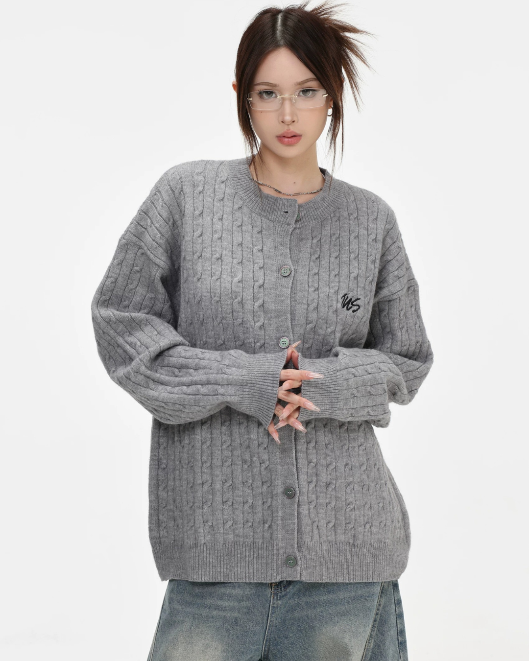 Preppy Cable Cardigan
